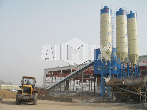HZS concrete batching plant