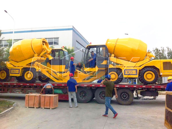 3.5 cub self loading concrete mixer