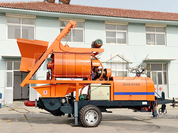 JB40-JS750 concrete mixer with pump