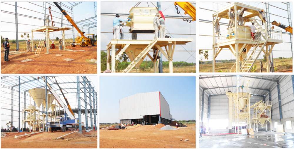 10t/h dry mortar mixing plant