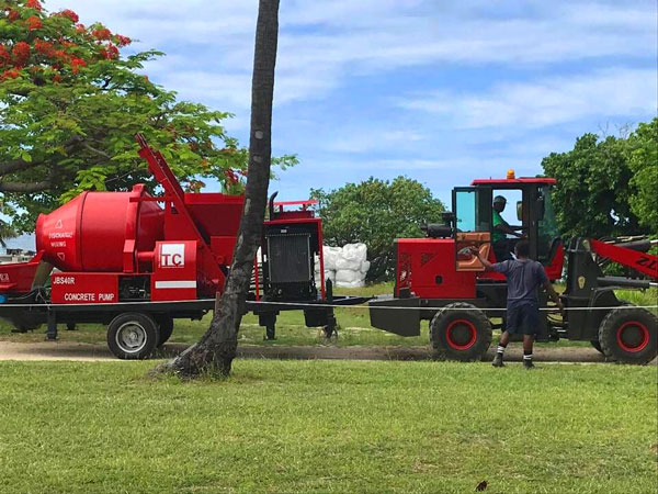 JB40R concrete mixer pump with diesel engine