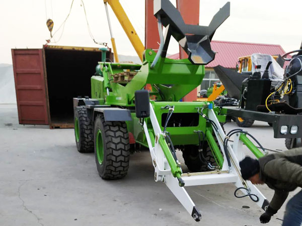 shipment of 3.2 cub self loading mobile concrete mixer