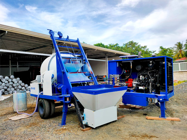 ABJZ40C diesel concrete mixer pump