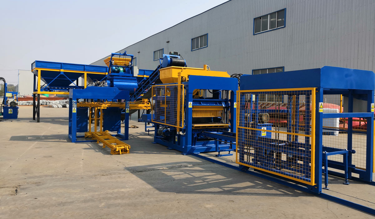 ABM-4S automatic concrete block manufacturing machine