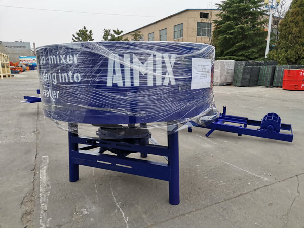 concrete pan mixer of concrete brick making machine