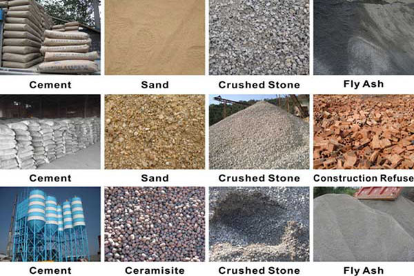 raw material of brick machine