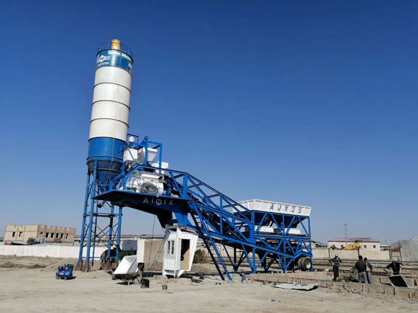 AJY-35 mobile concrete plant Uzbekistan