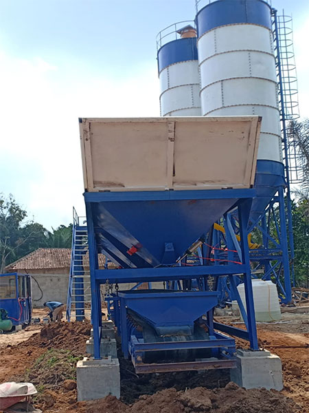 concrete plant installed in Indonesia