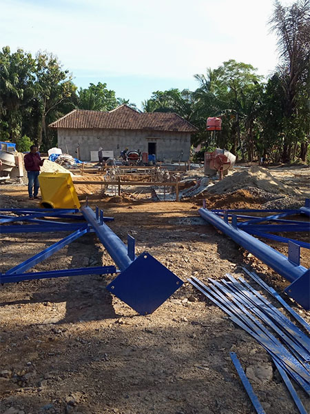 installation of concrete plant
