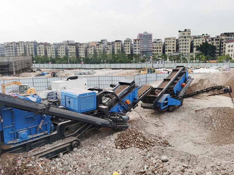 workingsite of crawler stone crusher plants Philippines
