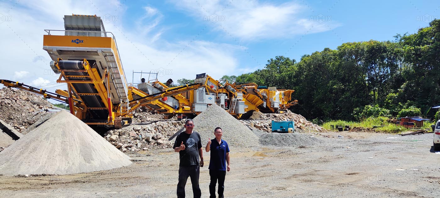 stone crushing plant installed in Malaysia