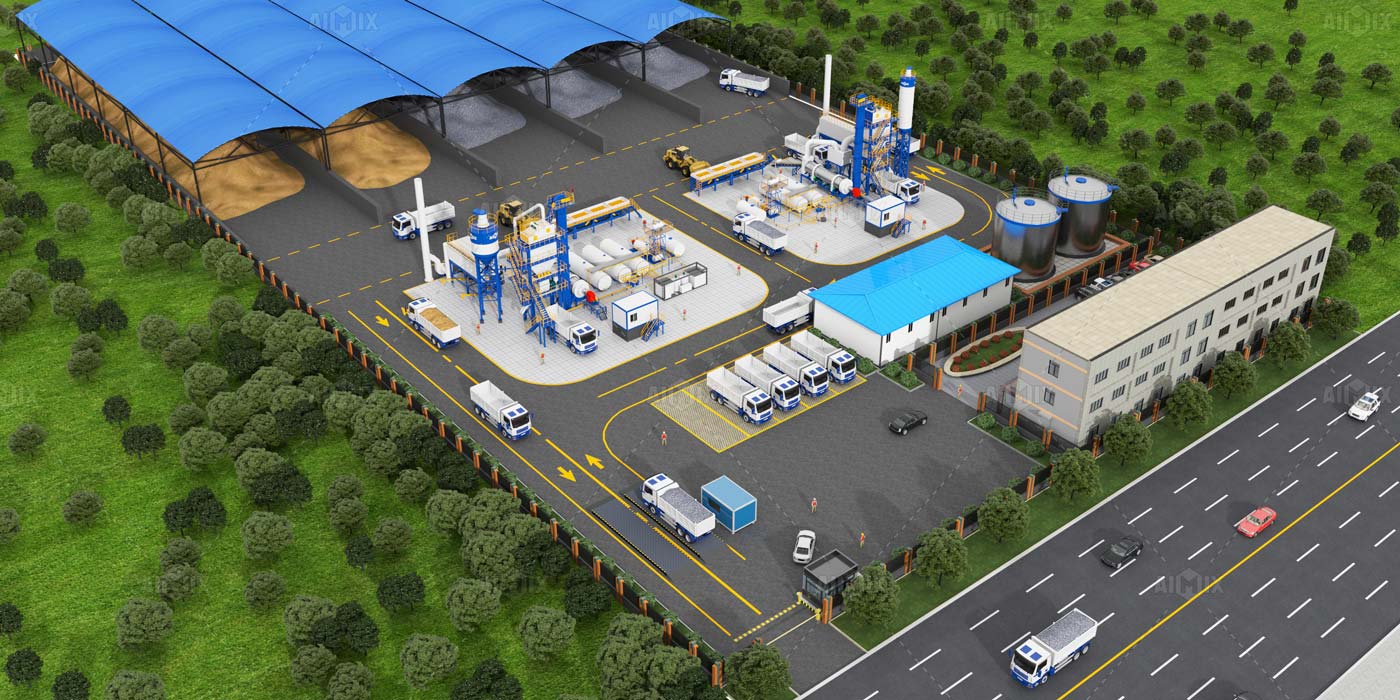 two types of asphalt plant for Scene Effects