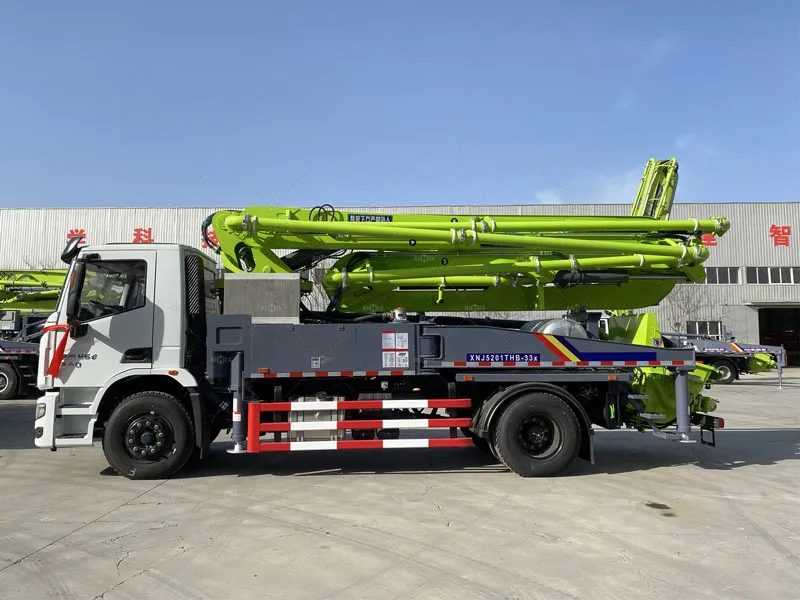 concrete boom truck
