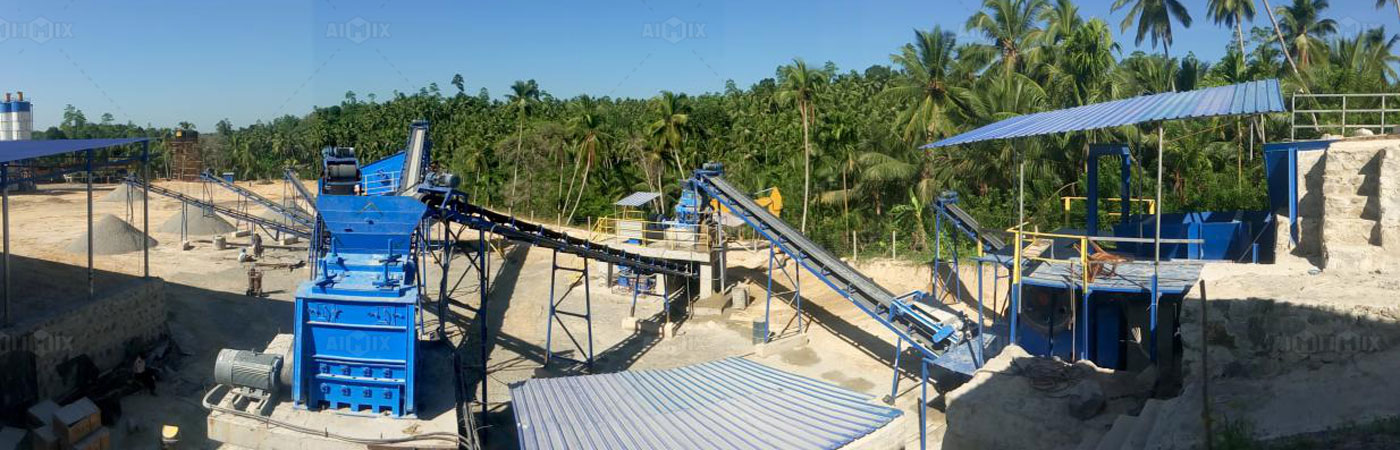 stationary crushing plants on-site