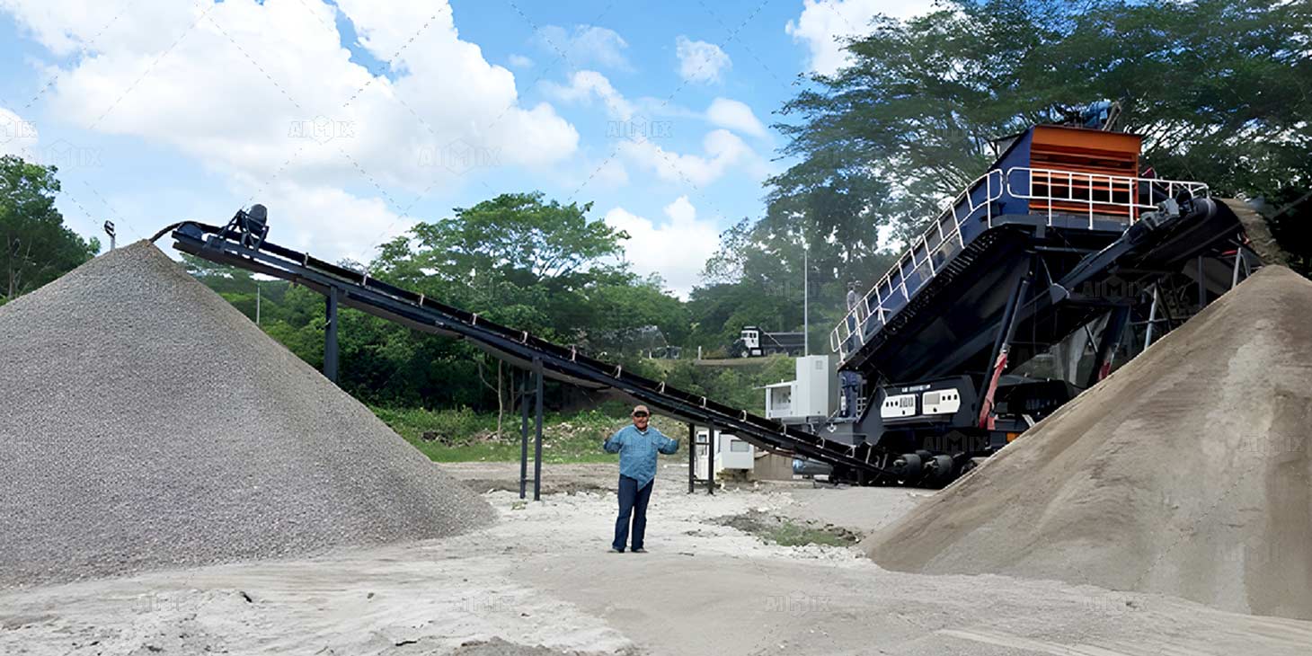 150t APY4 mobile stone crusher working honduras