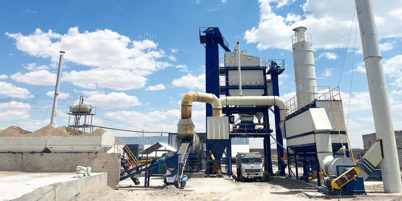 120 ton asphalt mix plant in Uzbekistan