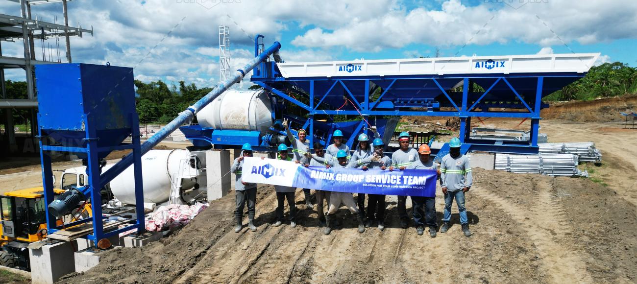 AJZY30 drum type small batch plant for Philippines