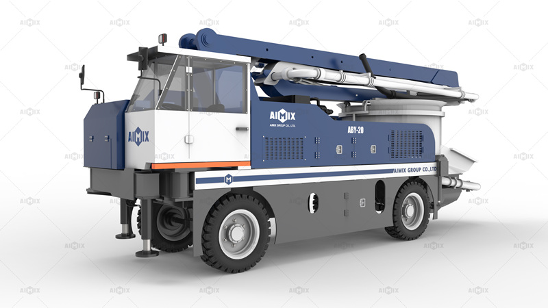 20m Wheel Chassis Mobile Concrete Pump