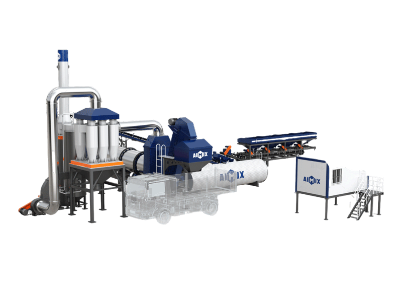 ALT stationary drum type asphalt mixer plant for sale