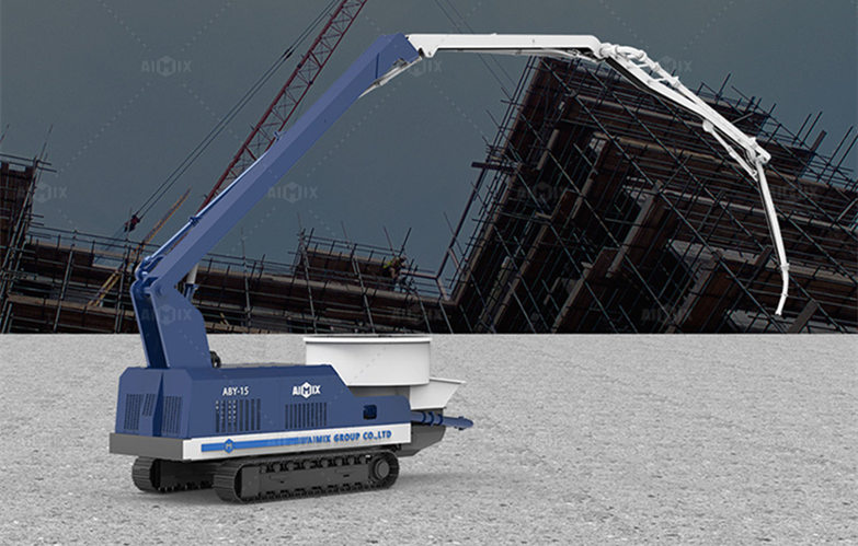 Boom Type Crawler Chassis Concrete Pump Mobile