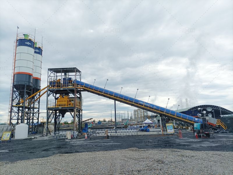 AJ90 rmc plant for power plant project in Indonesia