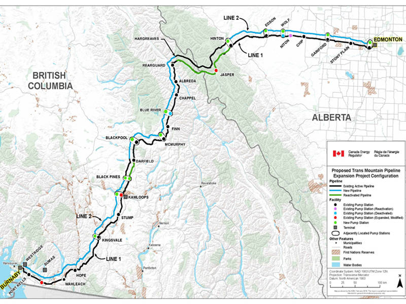 Trans Mountain Pipeline in Canada