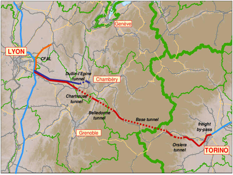 new Lyon-Turin railway line