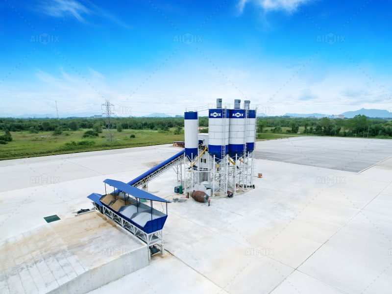 concrete batch plant complying environmental regulation