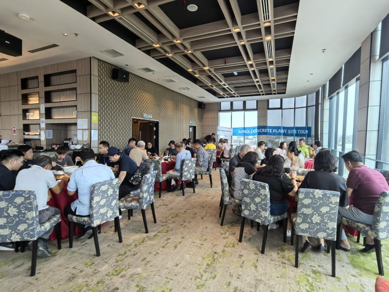 industry exchange at business luncheon
