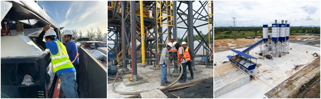 inspection and maintenance of concrete plant