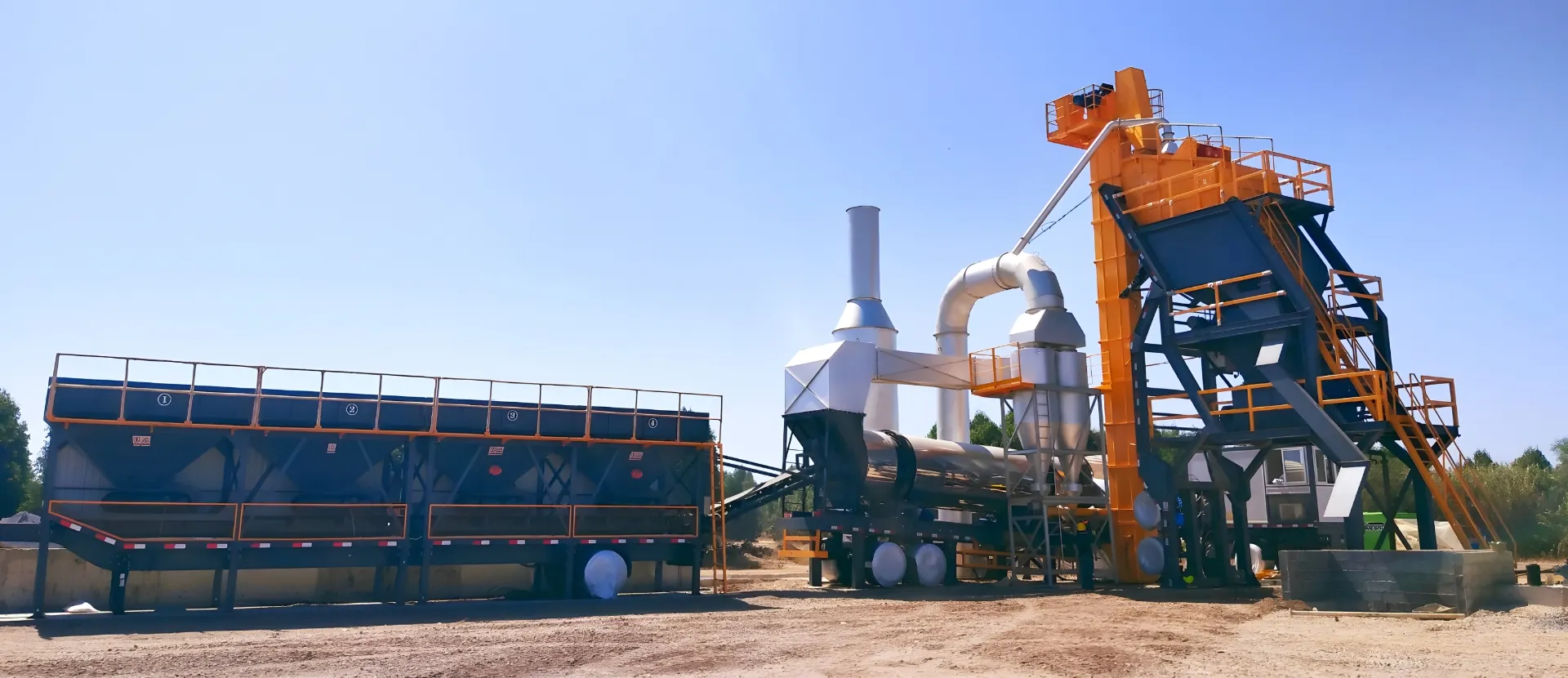 ALYQ90 eco-friendly mobile asphalt plant for road repair