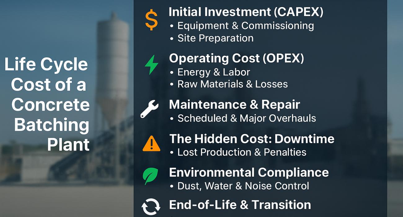 life cycle cost of a concrete plant