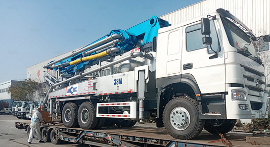 standard truck mounted concrete boom pump without mixer