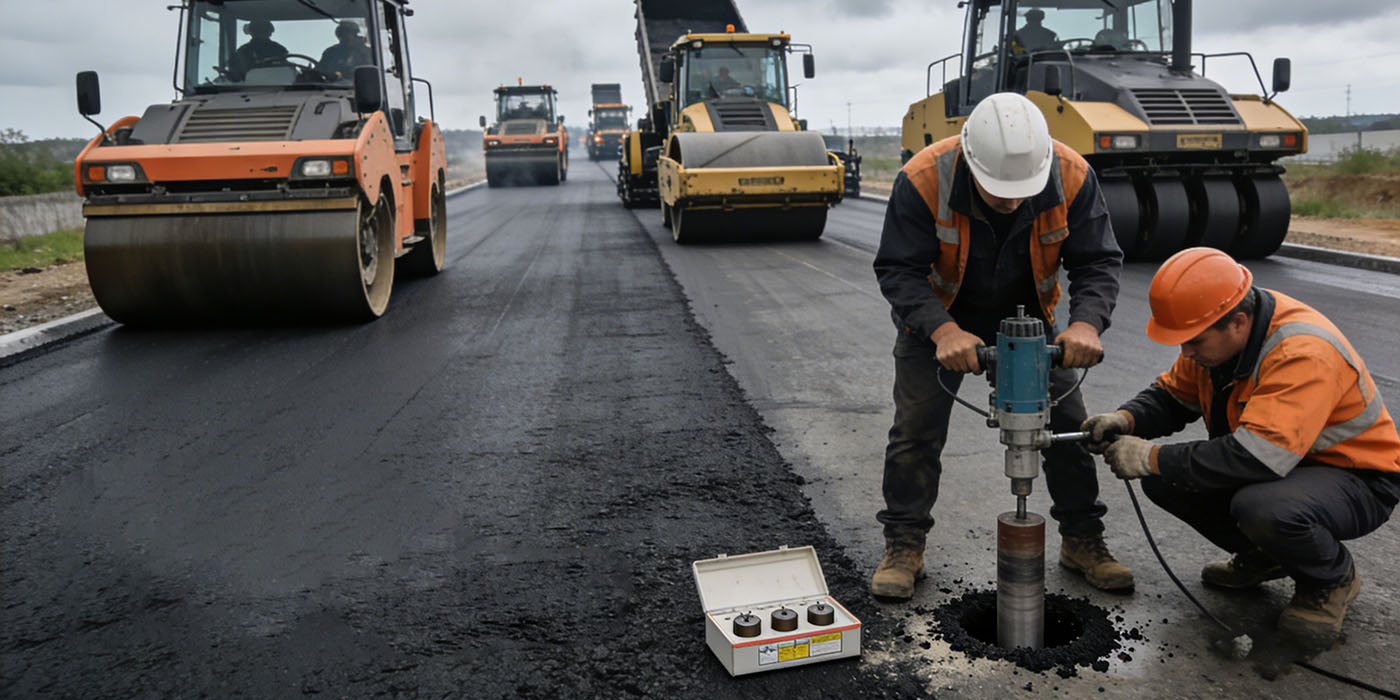 Surface Density Verification for asphalt road