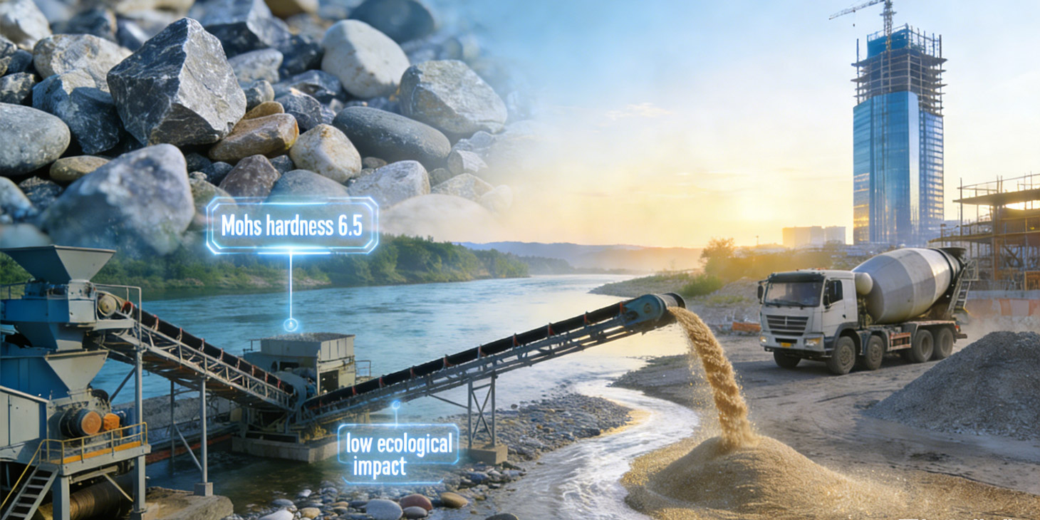Why River Pebbles into Sand for Construction