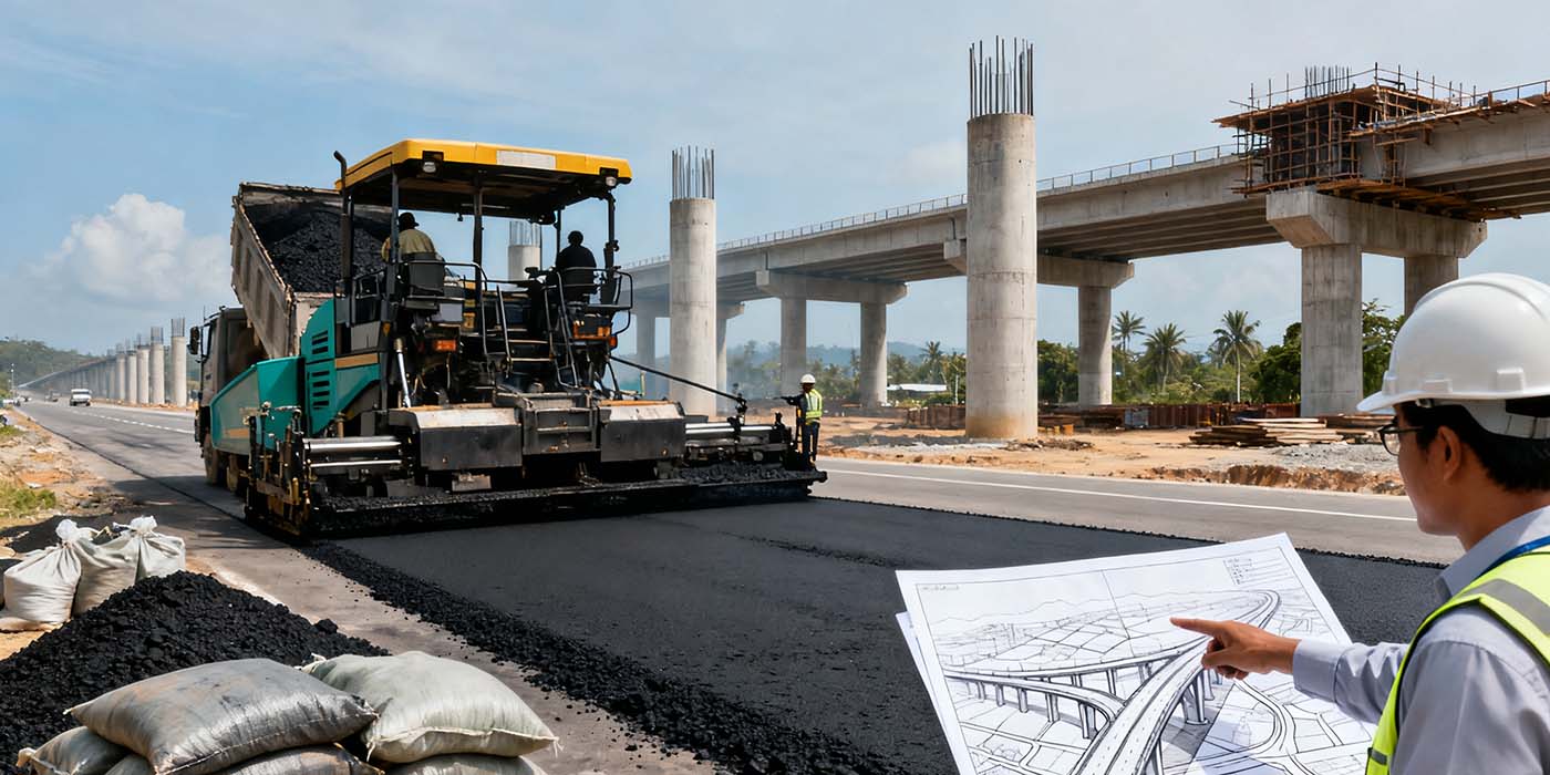 asphalt road construction procedure globally