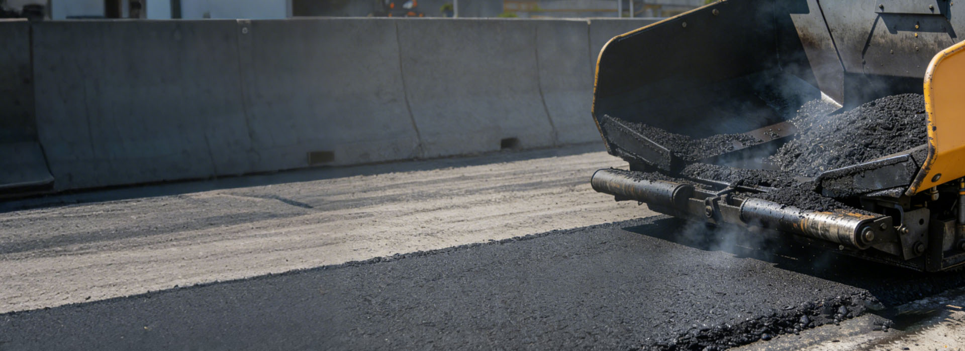 how to install an asphalt road consruction process