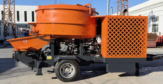 vertical shaft concrete mixer diesel pump