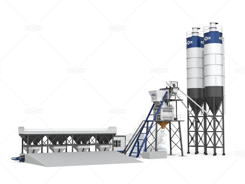 AJ75 hopper concrete batch plant