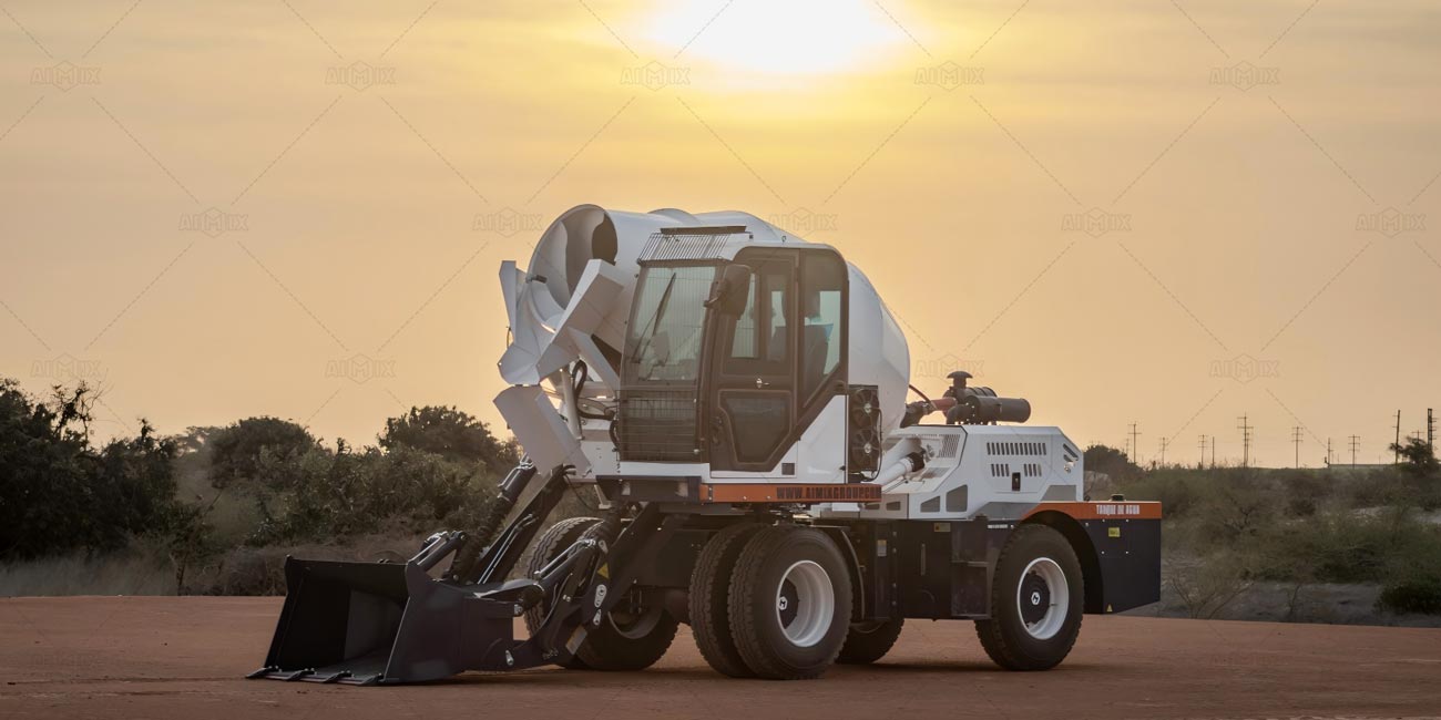 Aimix mobile concrete mixer truck for sale around the world