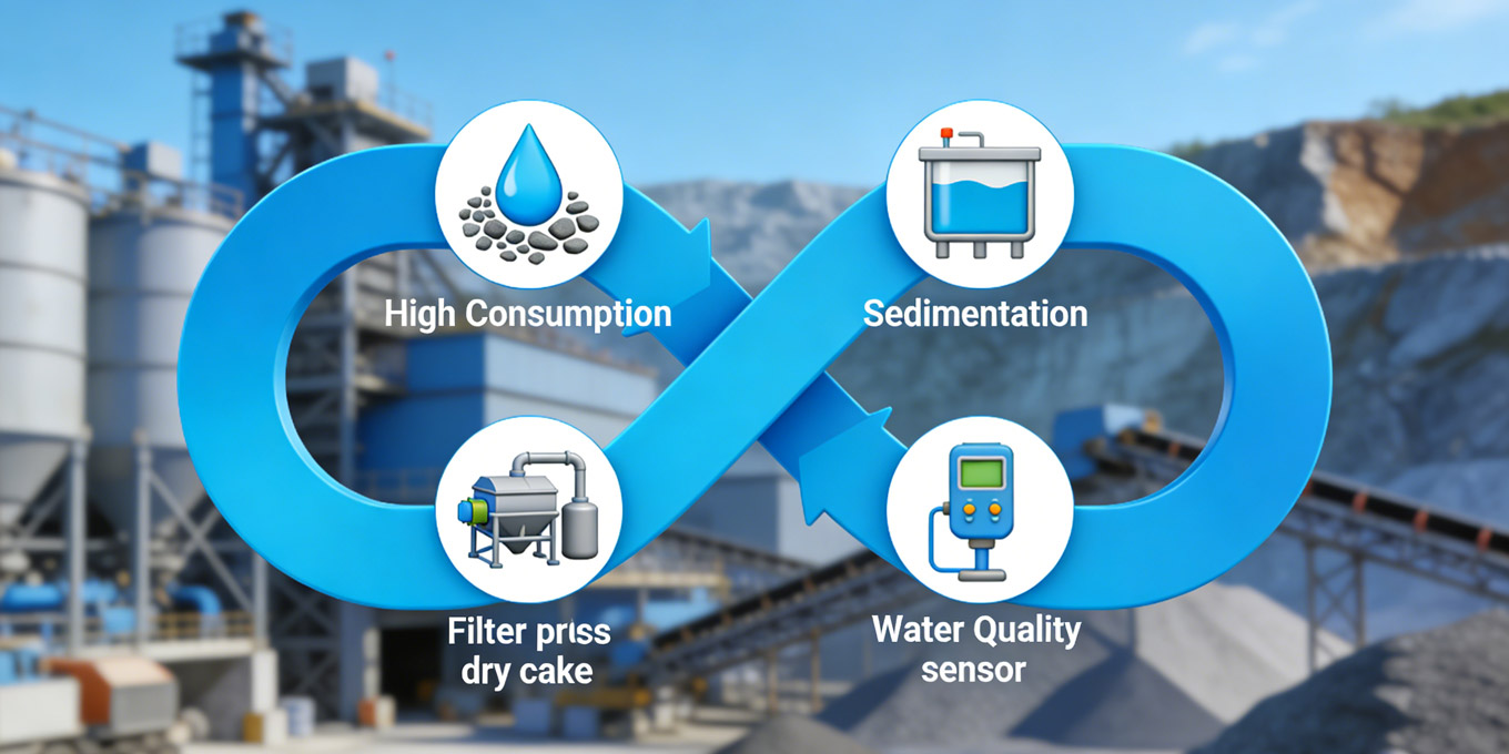 Water Recycling and Closed-Loop Systems During Sand and Aggregate Production