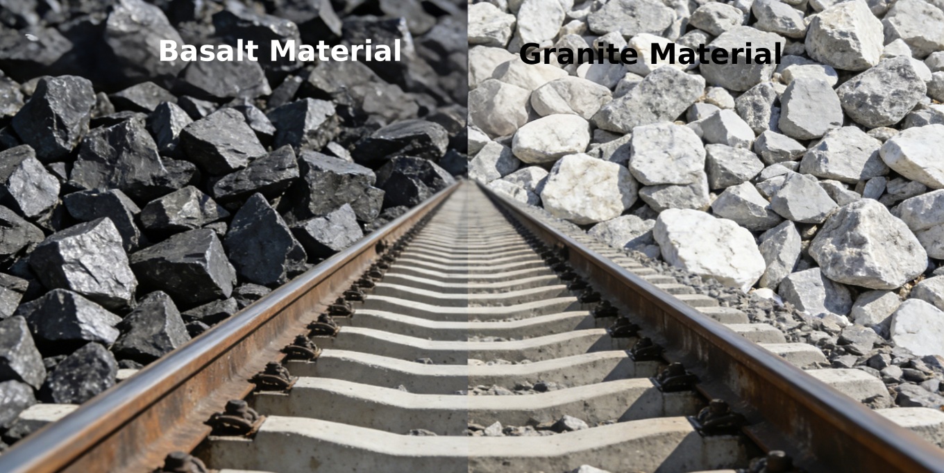 Basalt vs. Granite for 
Railway Ballast