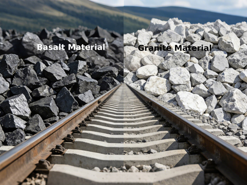 choose basalt or granite for Railway Ballast