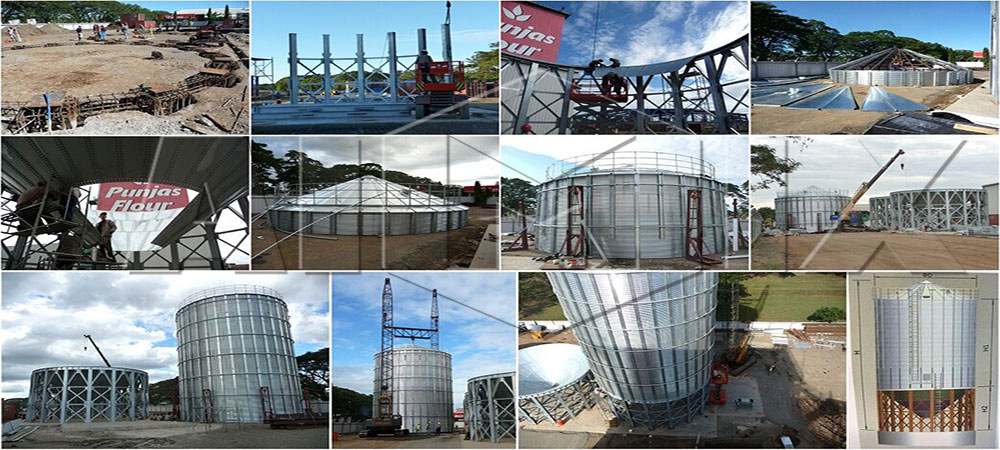 1000t grain silo was installed in Pakistan