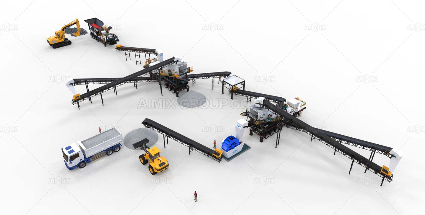 150tph mobile quartz crushing plant