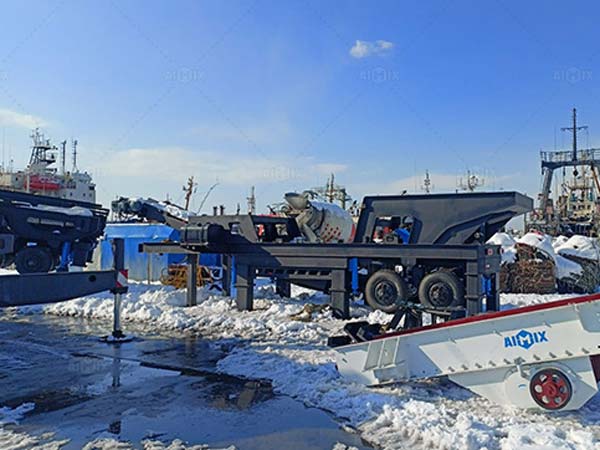 Installation of Juliracks 200tph mobile stone crusher plant