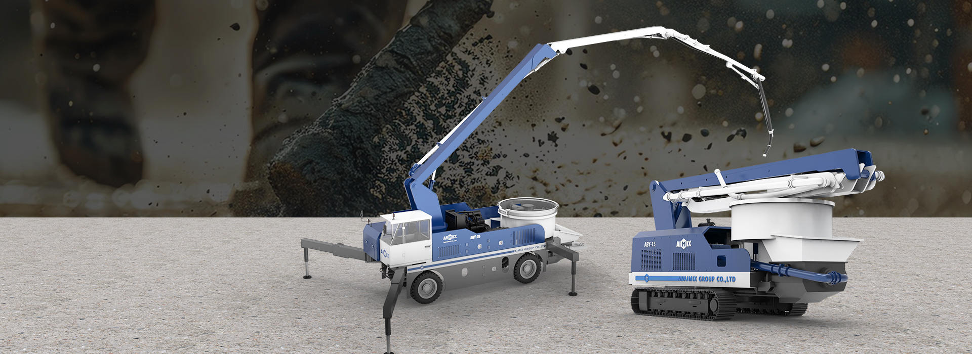 New Type Boom Mixer Concrete Pump Banner