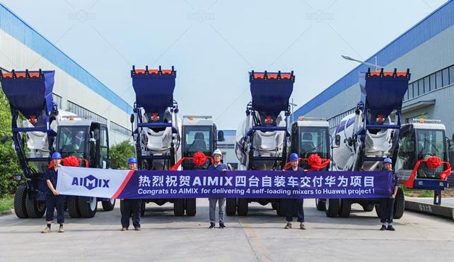 AS-4.0 Self Loading Concrete Mixers for Huawei Infrastructure Development