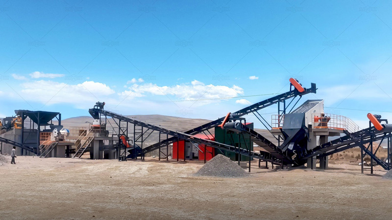 100tph Granite Crushers Producing Aggregate Material