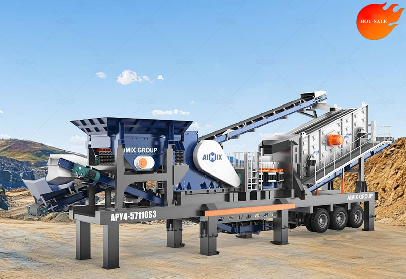 APY4 Wheeled type mobile aggregate crusher plants